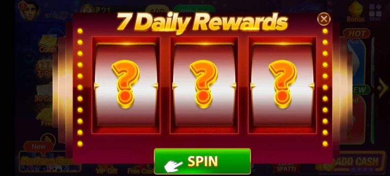 Daily Login, Daily Rewards, Spins,